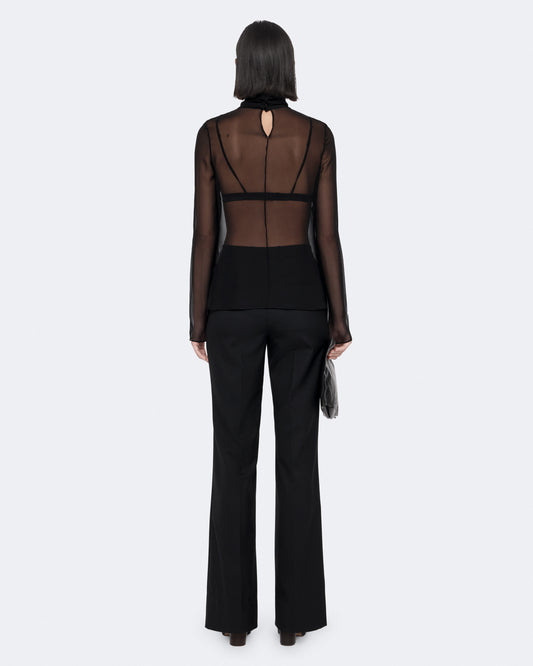 Black חולצה ארוכה לנשים Kumi ALLSAINTS