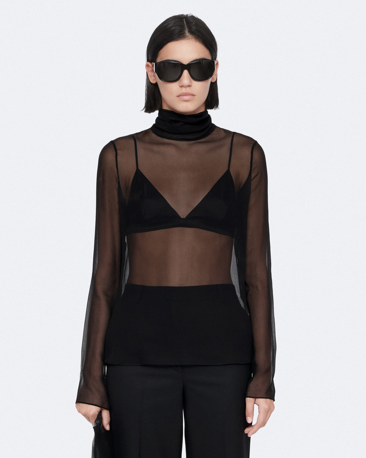 Black חולצה ארוכה לנשים Kumi ALLSAINTS