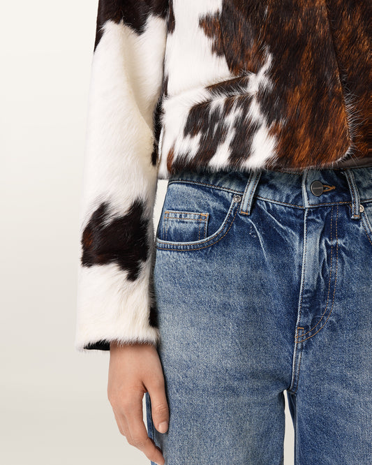 Slate Gray ג'קט בלייזר פרה לנשים Apton Dapple ALLSAINTS