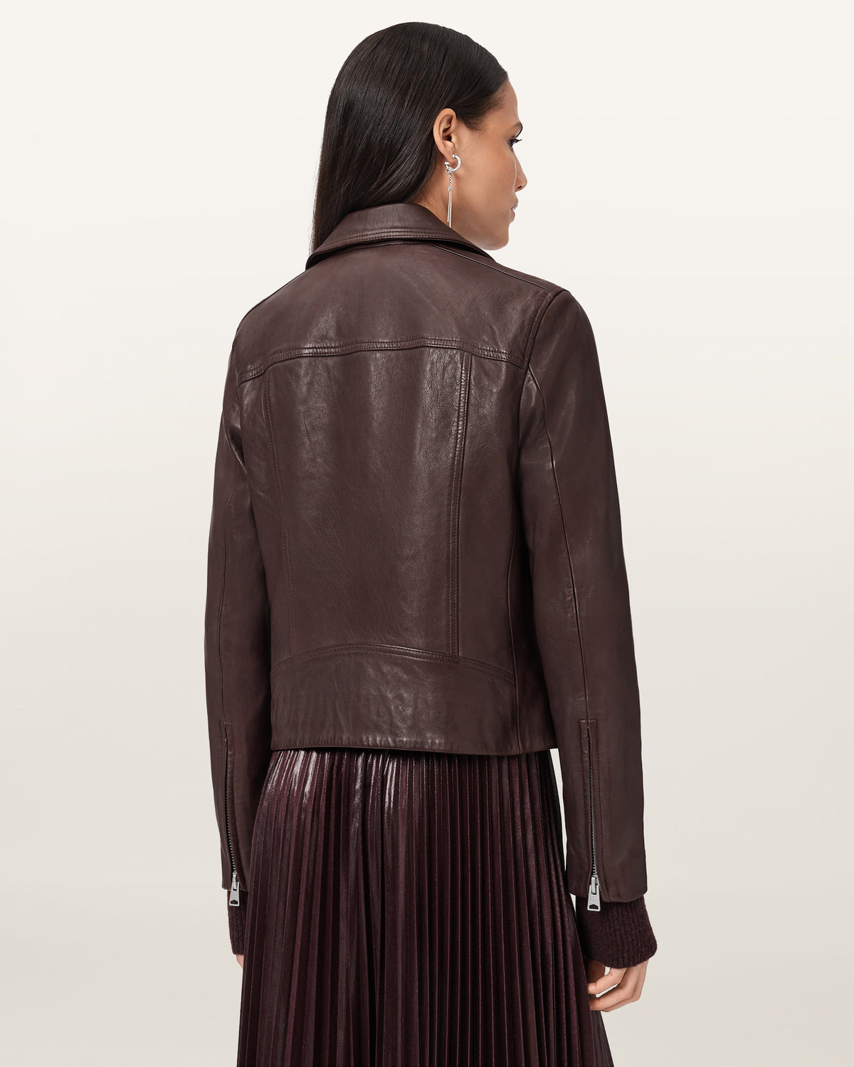 Seashell ג'קט עור לנשים Dalby ALLSAINTS