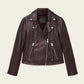 Dark Slate Gray ג'קט עור לנשים Dalby ALLSAINTS