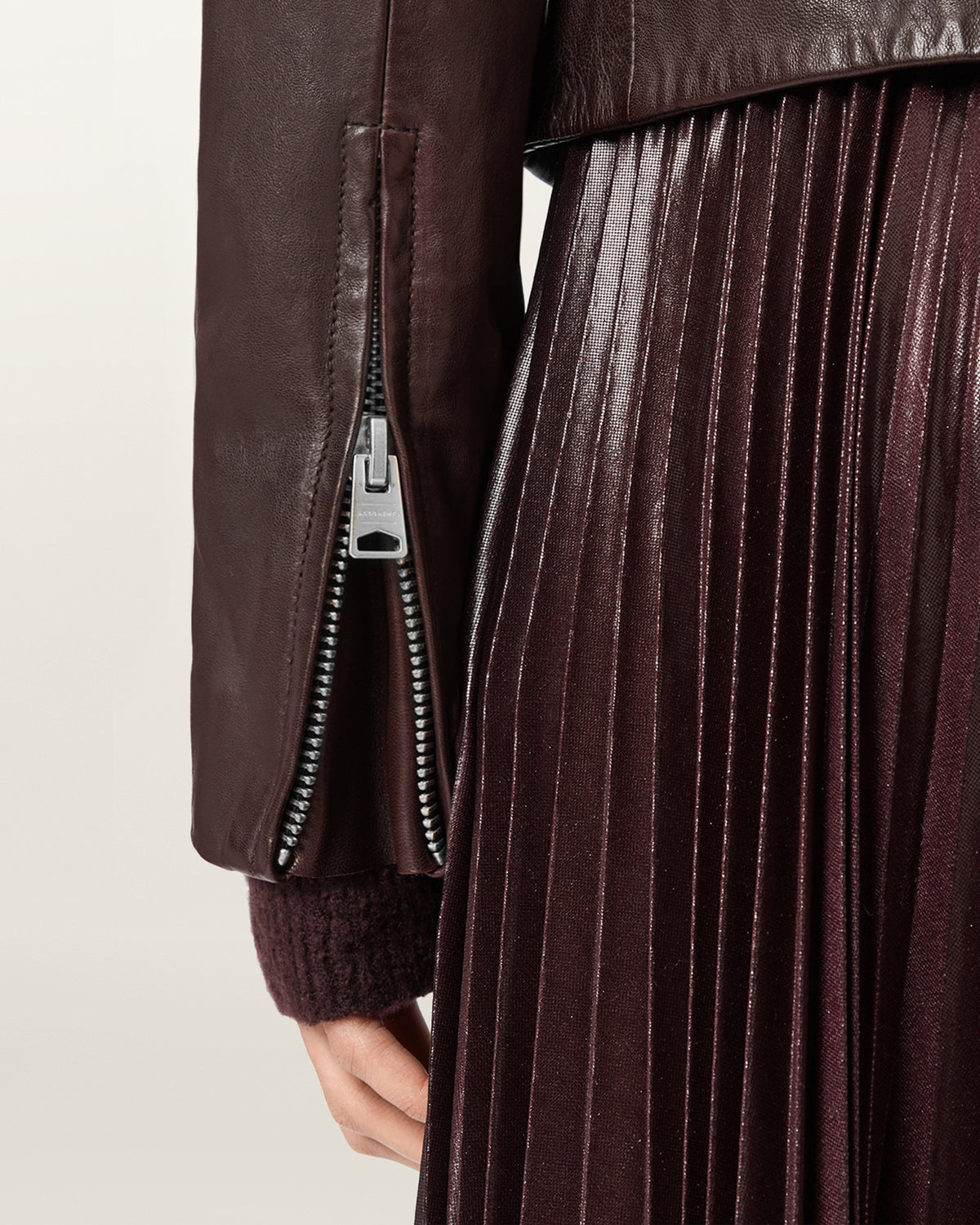 Black ג'קט עור לנשים Dalby ALLSAINTS