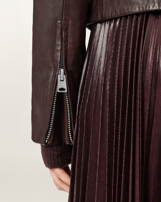 Black ג'קט עור לנשים Dalby ALLSAINTS