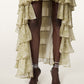 Light Gray חצאית מקסי לנשים Cavarly ALLSAINTS