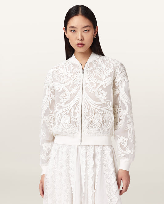 Seashell JADE EMB BOMBER ג'קט ALLSAINTS