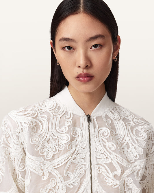 Seashell JADE EMB BOMBER ג'קט ALLSAINTS