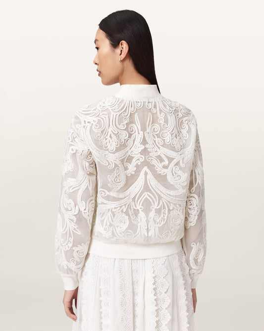 Seashell JADE EMB BOMBER ג'קט ALLSAINTS