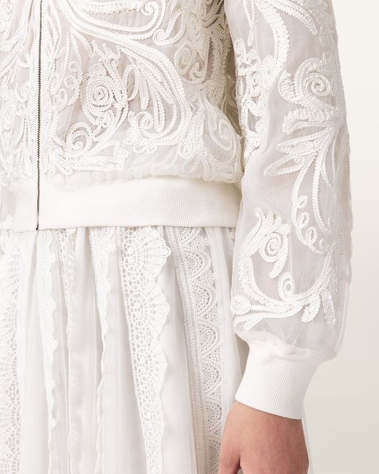 Lavender JADE EMB BOMBER ג'קט ALLSAINTS