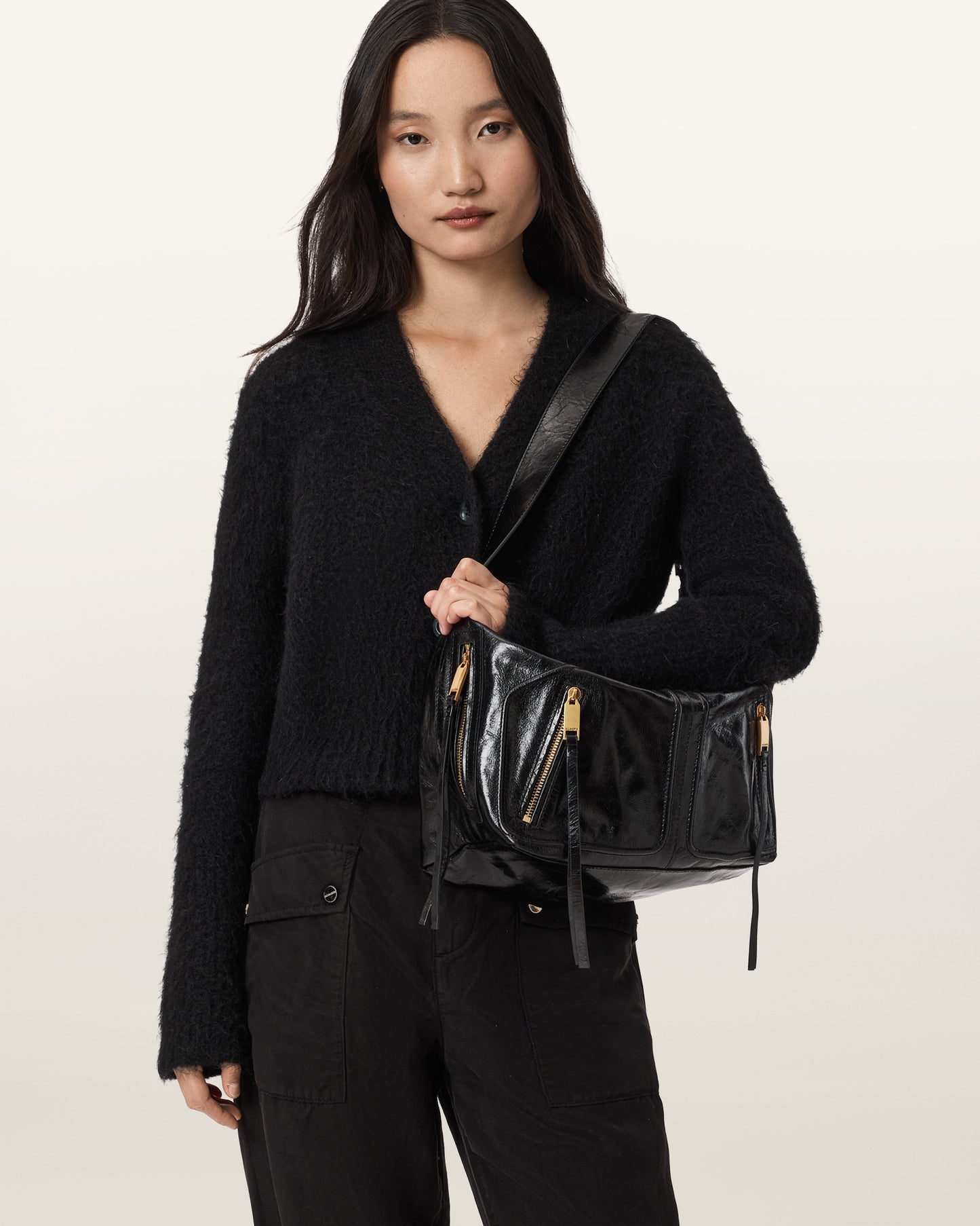 Black תיק צד לנשים Jean Rey ALLSAINTS