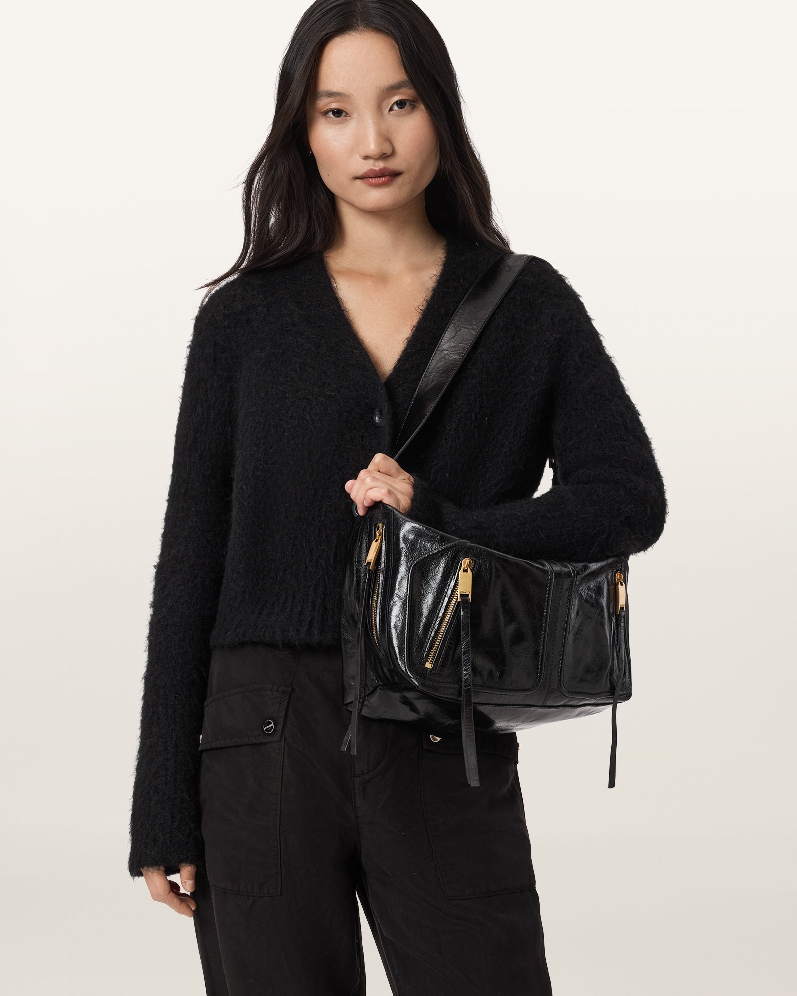 Black תיק צד לנשים Jean Rey ALLSAINTS