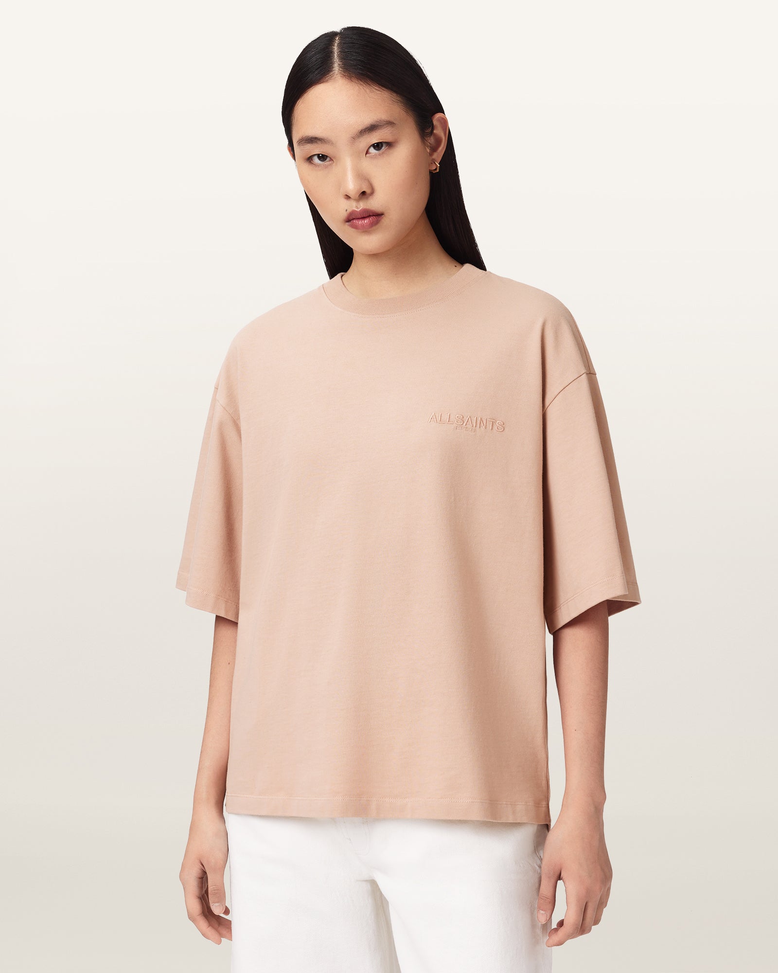 Seashell טי שירט קצרה לנשים Covenant Amelie Tee ALLSAINTS