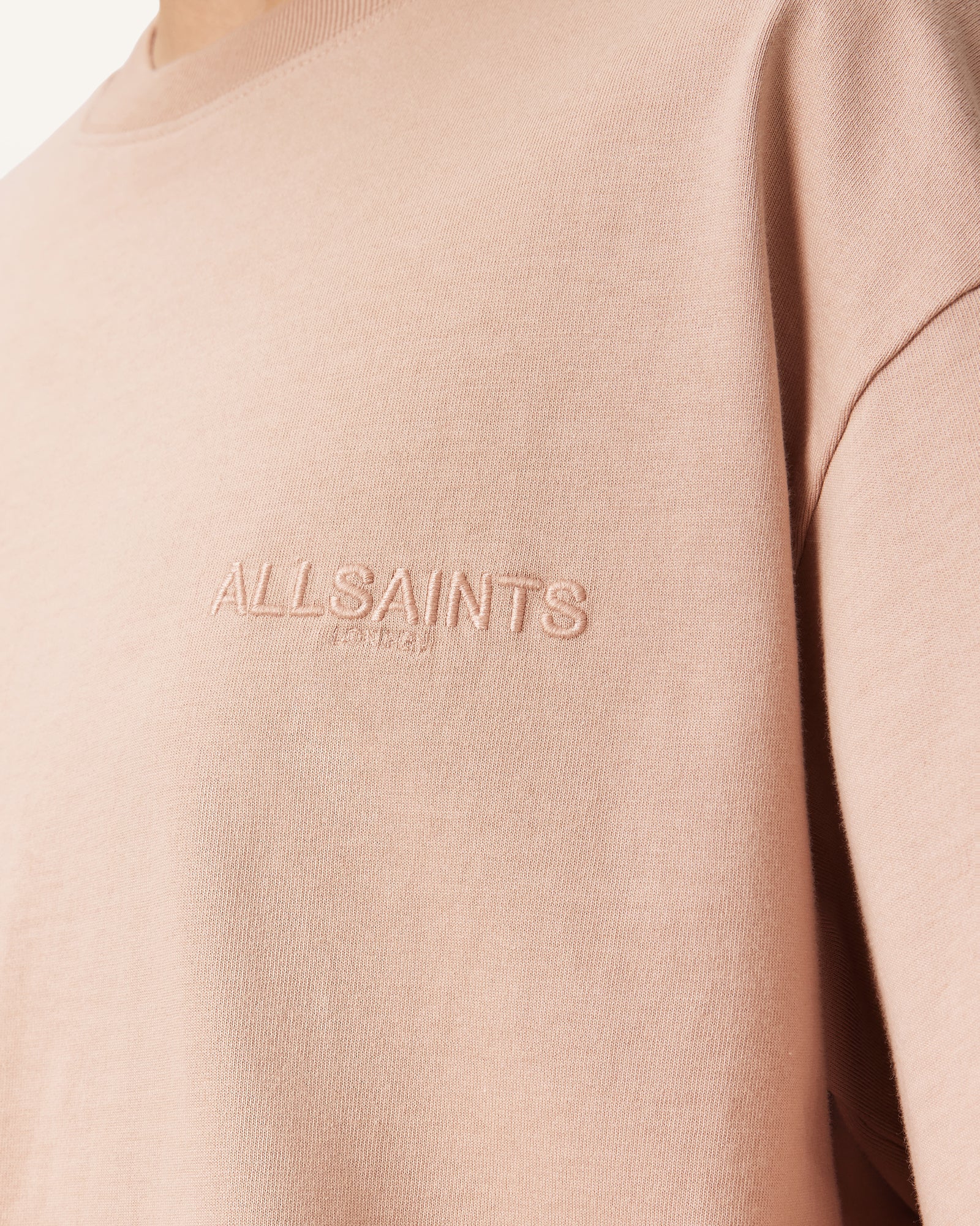 Tan טי שירט קצרה לנשים Covenant Amelie Tee ALLSAINTS