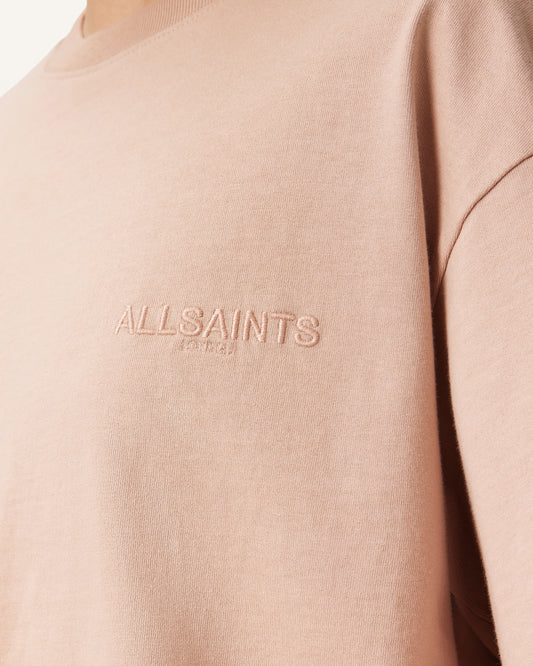 Tan טי שירט קצרה לנשים Covenant Amelie Tee ALLSAINTS