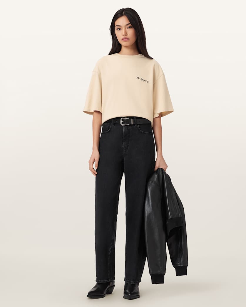 Seashell טי שירט קצרה לנשים Halis Amelie ALLSAINTS