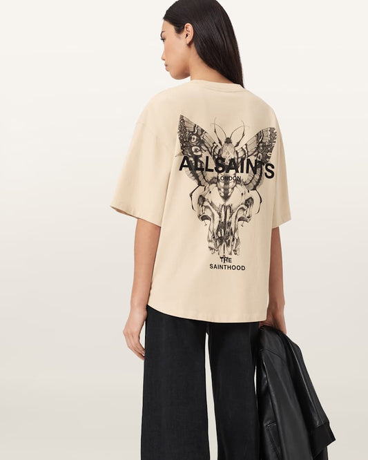 Seashell טי שירט קצרה לנשים Halis Amelie ALLSAINTS