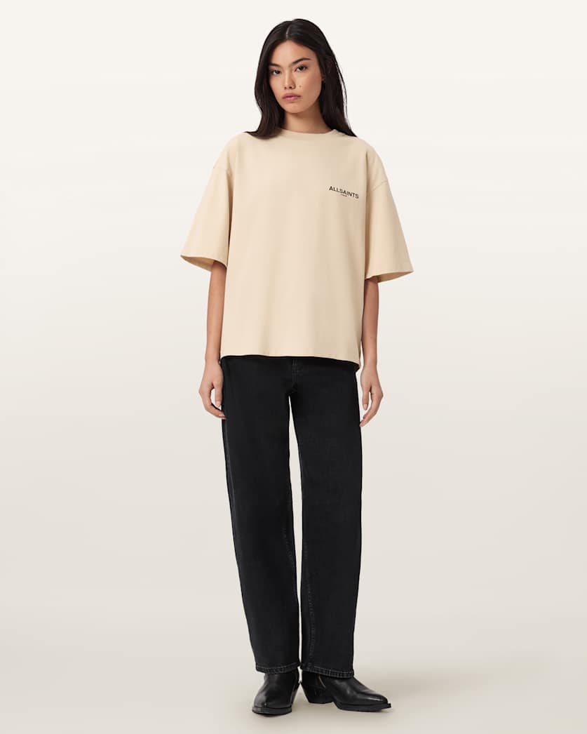 Seashell טי שירט קצרה לנשים Halis Amelie ALLSAINTS