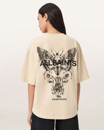 Seashell טי שירט קצרה לנשים Halis Amelie ALLSAINTS