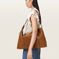 Antique White Alba suede תיק צד לנשים ALLSAINTS