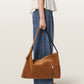 Antique White Alba suede תיק צד לנשים ALLSAINTS
