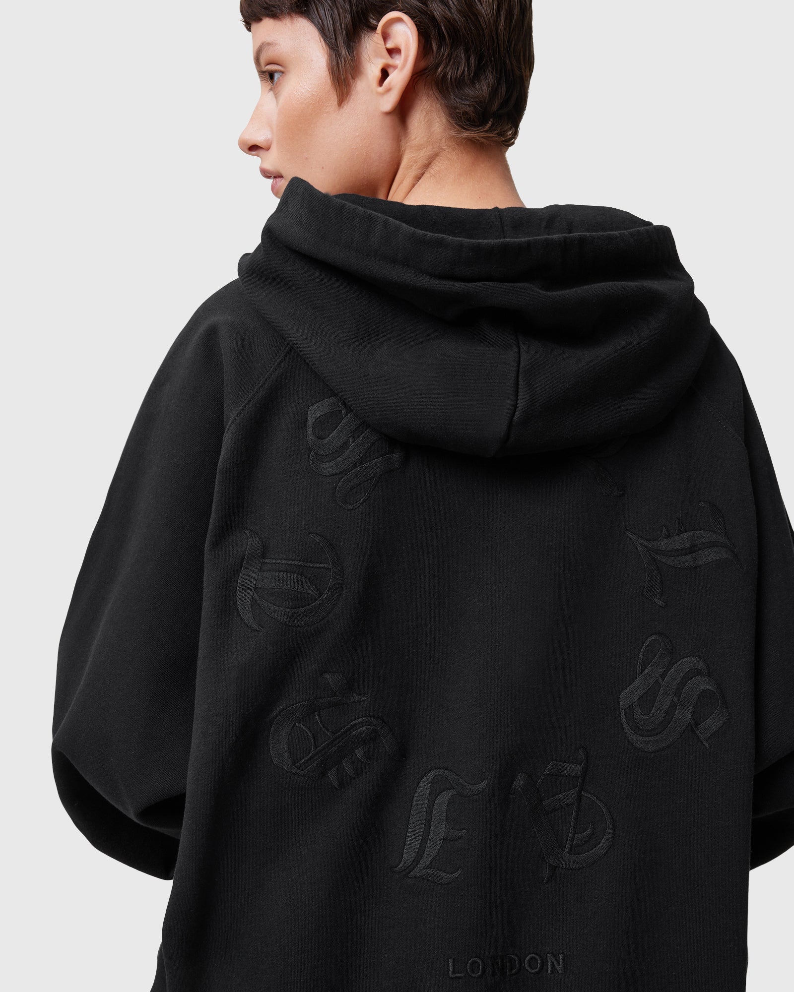 Black קפוצ'ון לנשים Tieroth ALLSAINTS