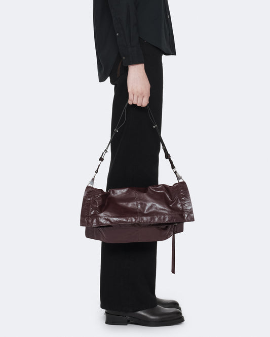 Black Lutece shoulder bag תיק צד לנשים ALLSAINTS