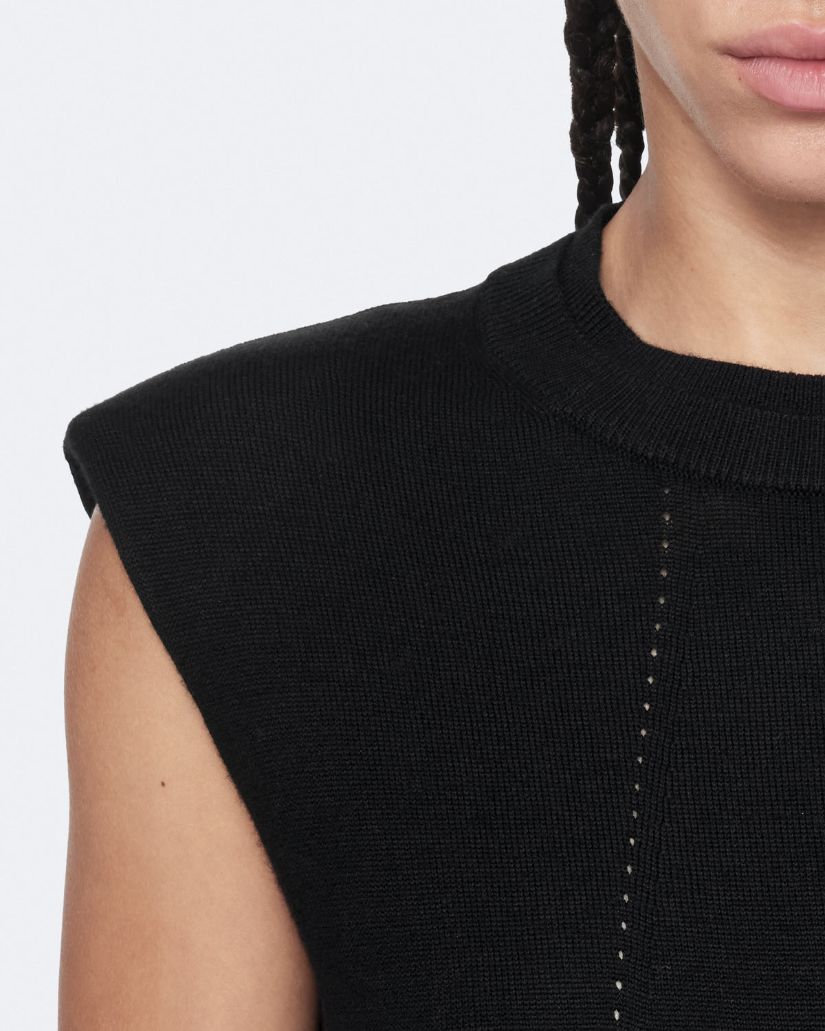 Black Kayla merino dress שמלת מקסי לנשים ALLSAINTS