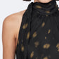 Dark Slate Gray שמלת מקסי בהדפס חיות לנשים Beril ALLSAINTS