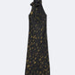 Dark Slate Gray שמלת מקסי בהדפס חיות לנשים Beril ALLSAINTS