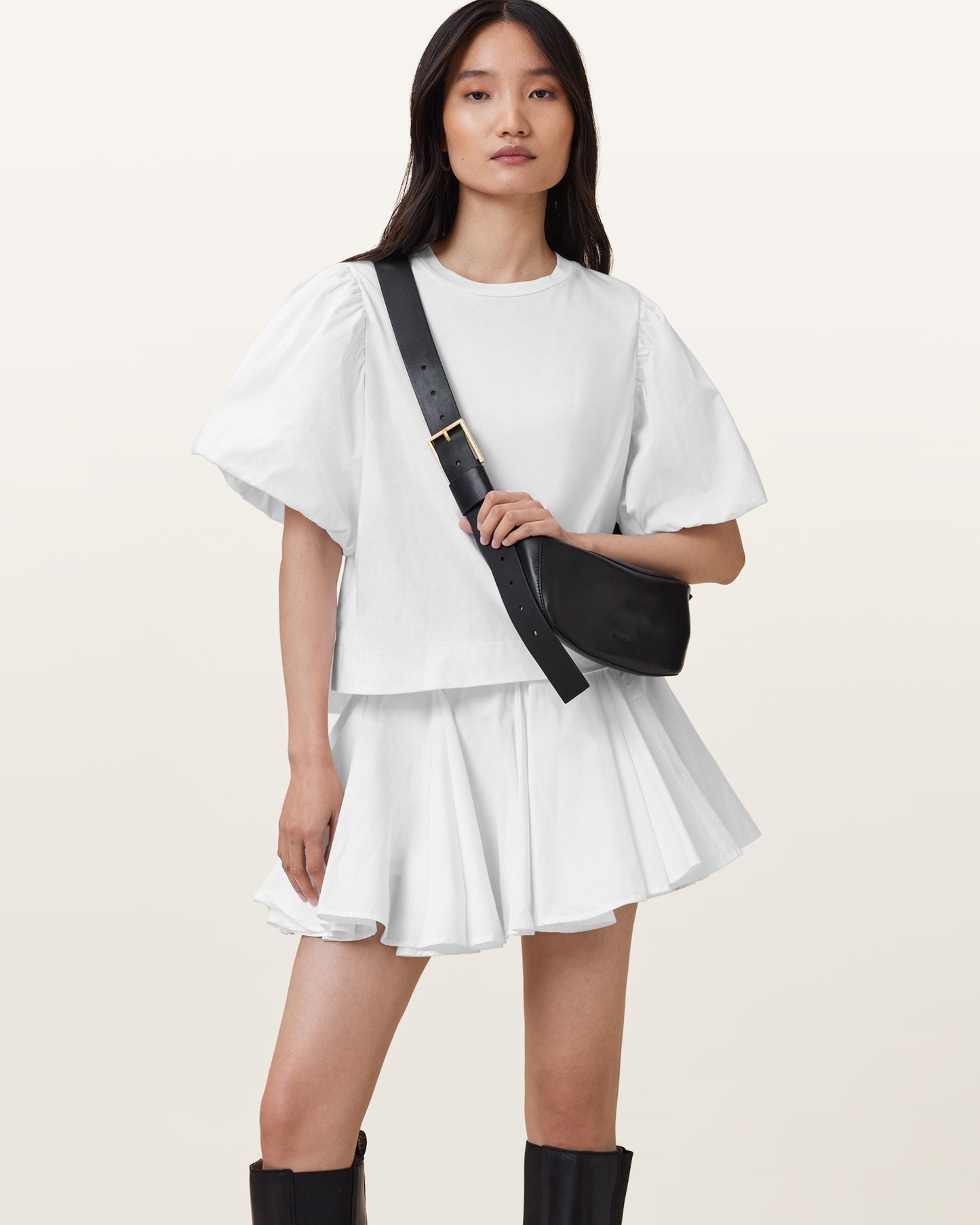 Lavender LUNA CROSSBODY תיק צד ALLSAINTS