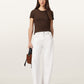 Antique White טי שירט קצרה לנשים Stevie ALLSAINTS