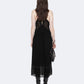 Black שמלת מידי לנשים Fawn ALLSAINTS