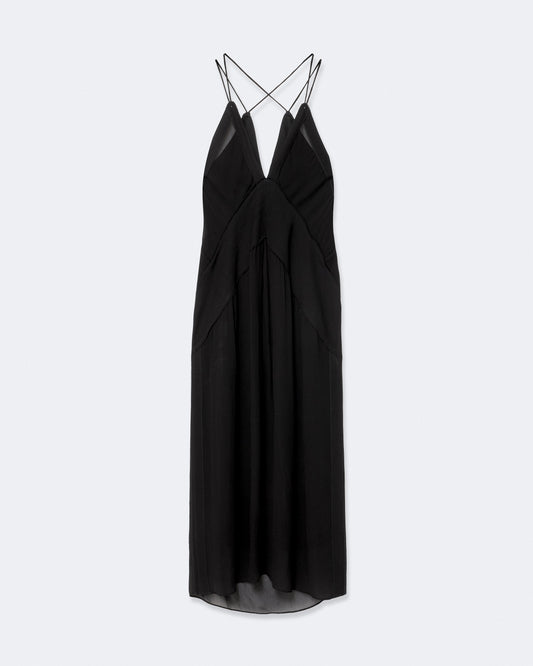Black שמלת מידי לנשים Fawn ALLSAINTS