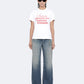 White Smoke טי שירט קצרה לנשים Chippy ALLSAINTS