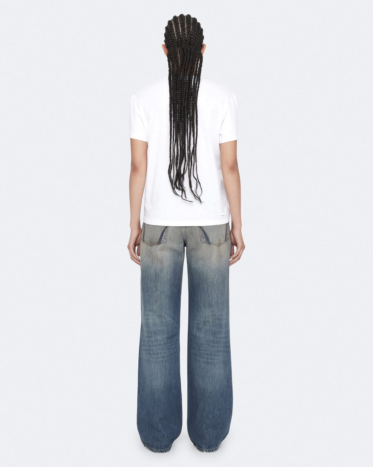 White Smoke טי שירט קצרה לנשים Chippy ALLSAINTS
