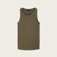 Dark Olive Green גופיה עם צווארון עגול לנשים Rina ALLSAINTS