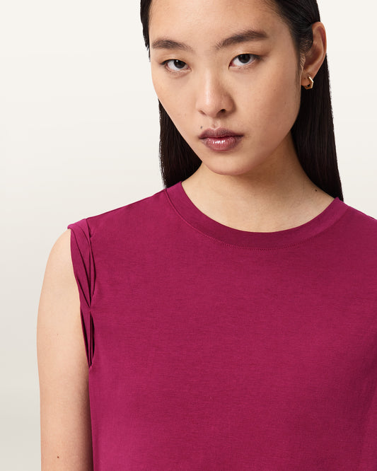 Brown חולצה קצרה לנשים West ALLSAINTS