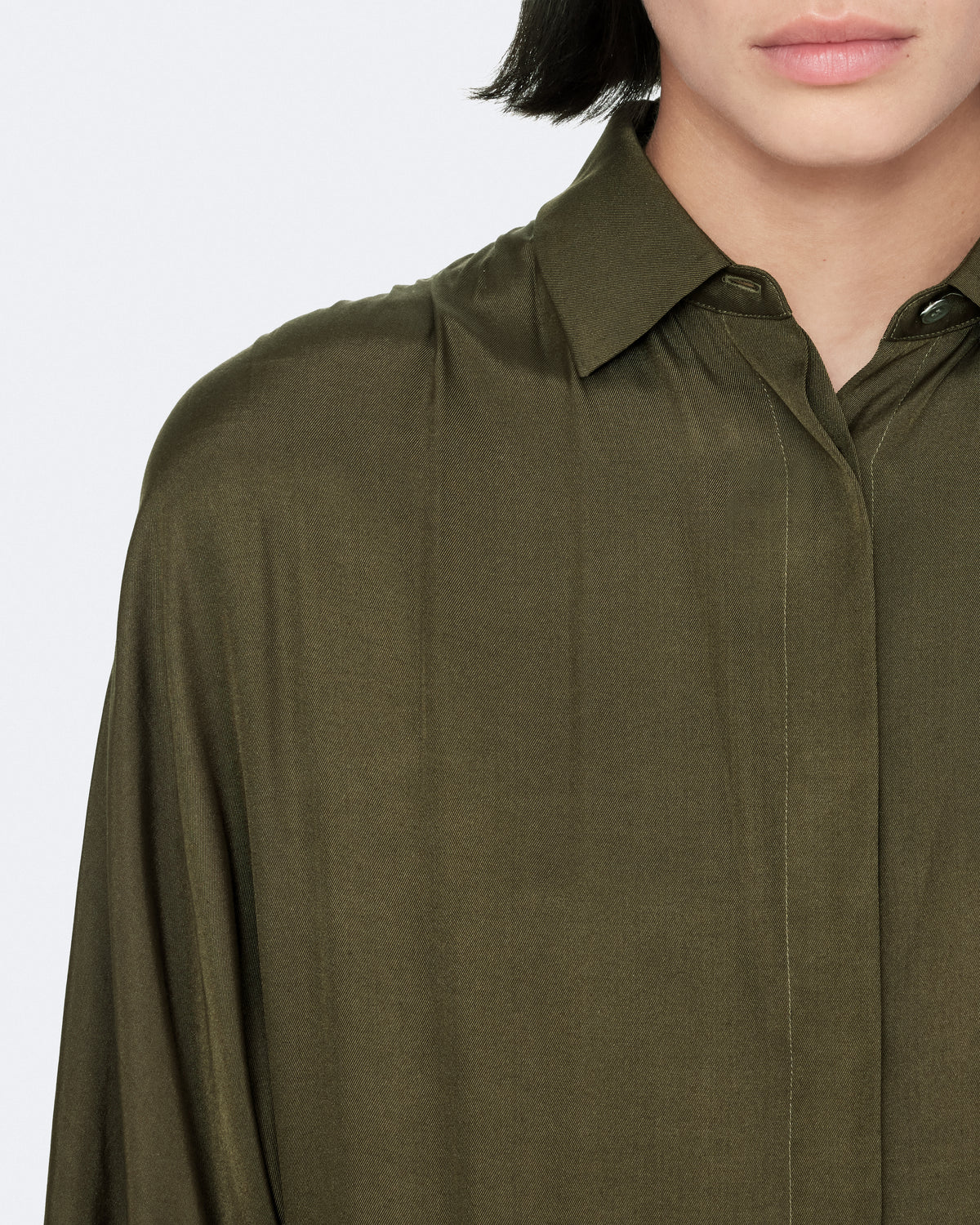 Dark Olive Green שמלת מיני לנשים Noora ALLSAINTS
