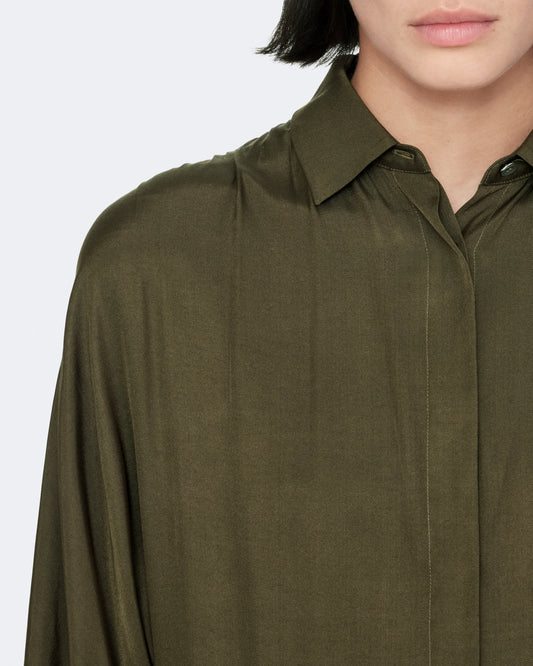 Dark Olive Green שמלת מיני לנשים Noora ALLSAINTS