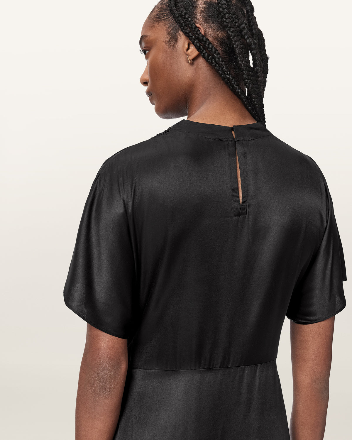 Black שמלת מקסי לנשים Rosie ALLSAINTS