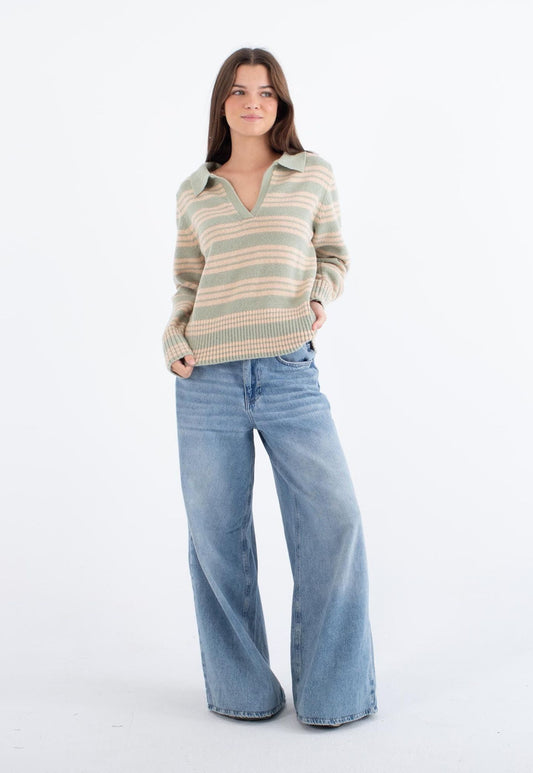 סוודר Polo Knit לנשים
