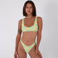 Gray בגד ים חלק עליון לנשים Macadamia Swim Top HURLEY