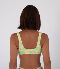 Light Gray בגד ים חלק עליון לנשים Macadamia Swim Top HURLEY