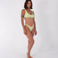Lavender בגד ים חלק עליון לנשים Macadamia Swim Top HURLEY