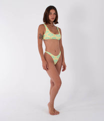 Lavender בגד ים חלק עליון לנשים Macadamia Swim Top HURLEY