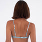 White Smoke בגד ים חלק עליון לנשים Swimwear Top HURLEY