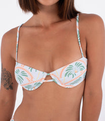 Rosy Brown בגד ים חלק עליון לנשים Under Wire HURLEY