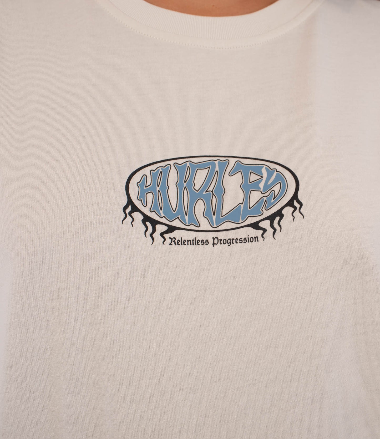 Gray טי שירט קצרה לנשים Urban Tide Hurley HURLEY