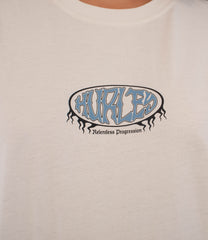 Gray טי שירט קצרה לנשים Urban Tide Hurley HURLEY