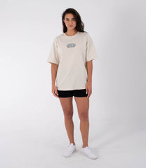 Gray טי שירט קצרה לנשים Urban Tide Hurley HURLEY