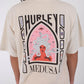 Light Gray טי שירט קצרה לנשים Urban Tide Medusa HURLEY